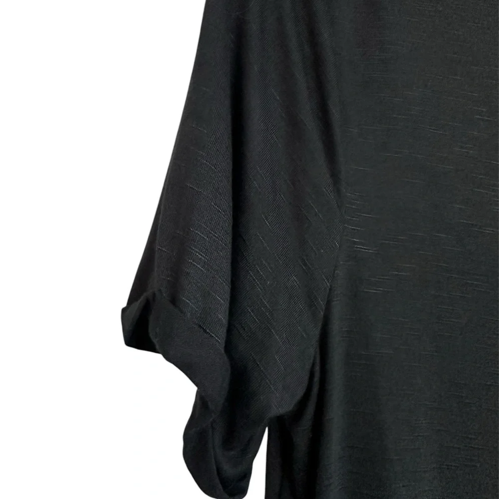NWT Maurices 24/7 Women's Black Short Sleeve V Neck Shirt Top Size small - Picture 4 of 6